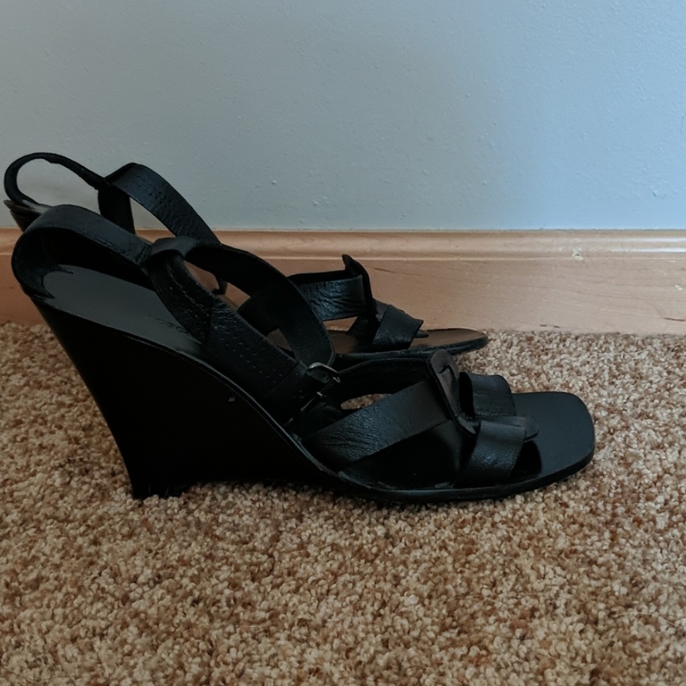 BGBG leather wedge sandals